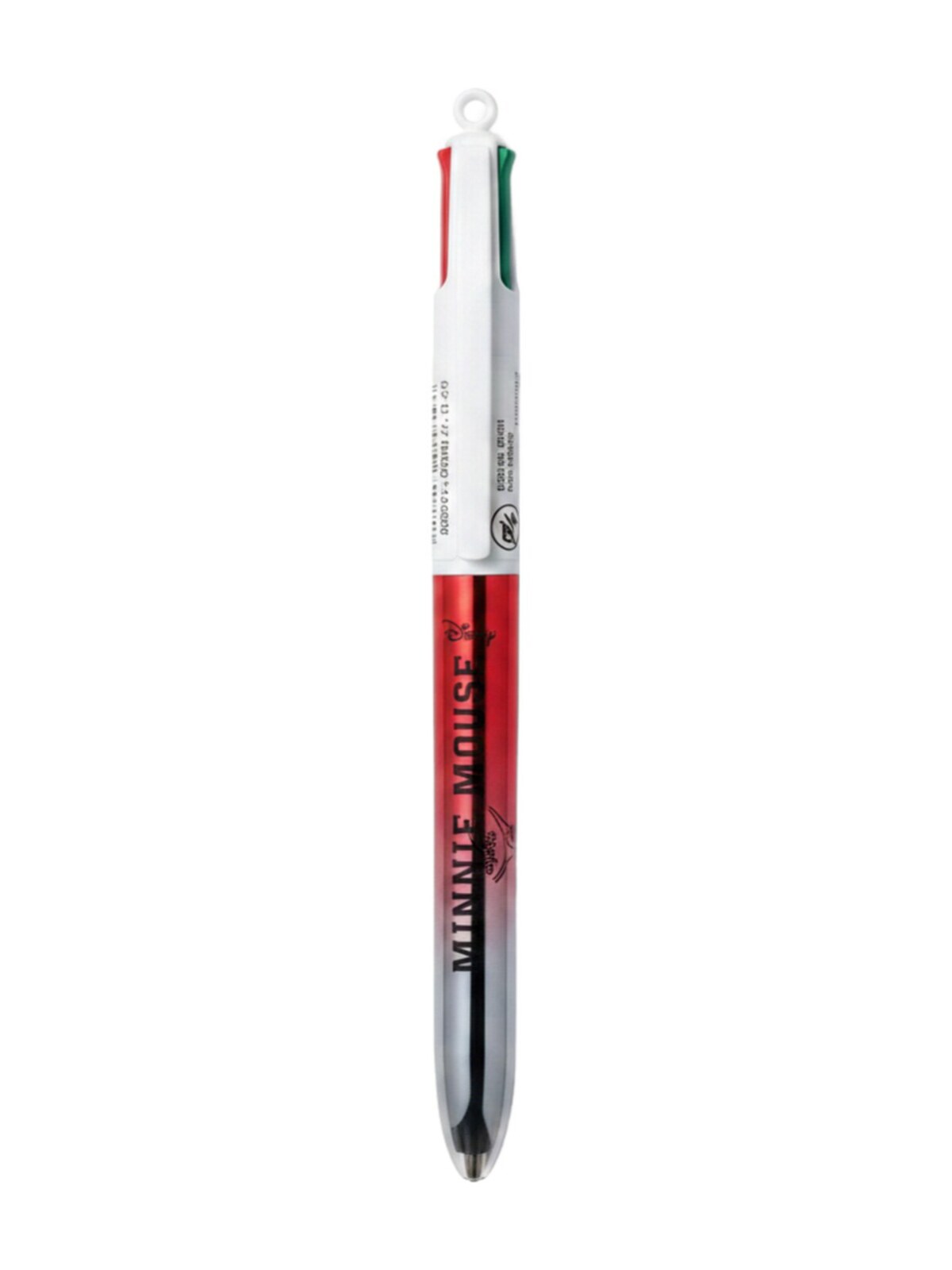 Stylo BIC 4 Couleurs Disneyland Paris, Minnie Mouse (rouge dégradé)