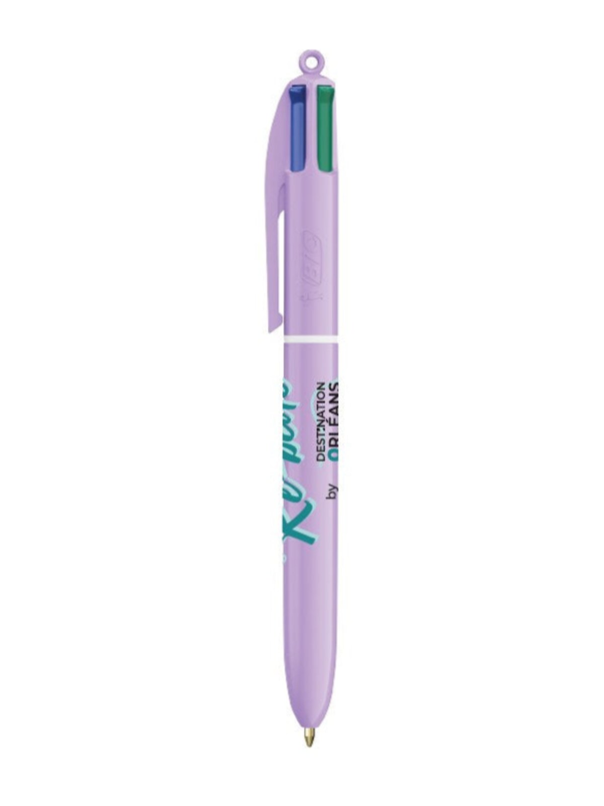Stylo BIC 4 Couleurs Orléans, Belle & Re-belle (violet)