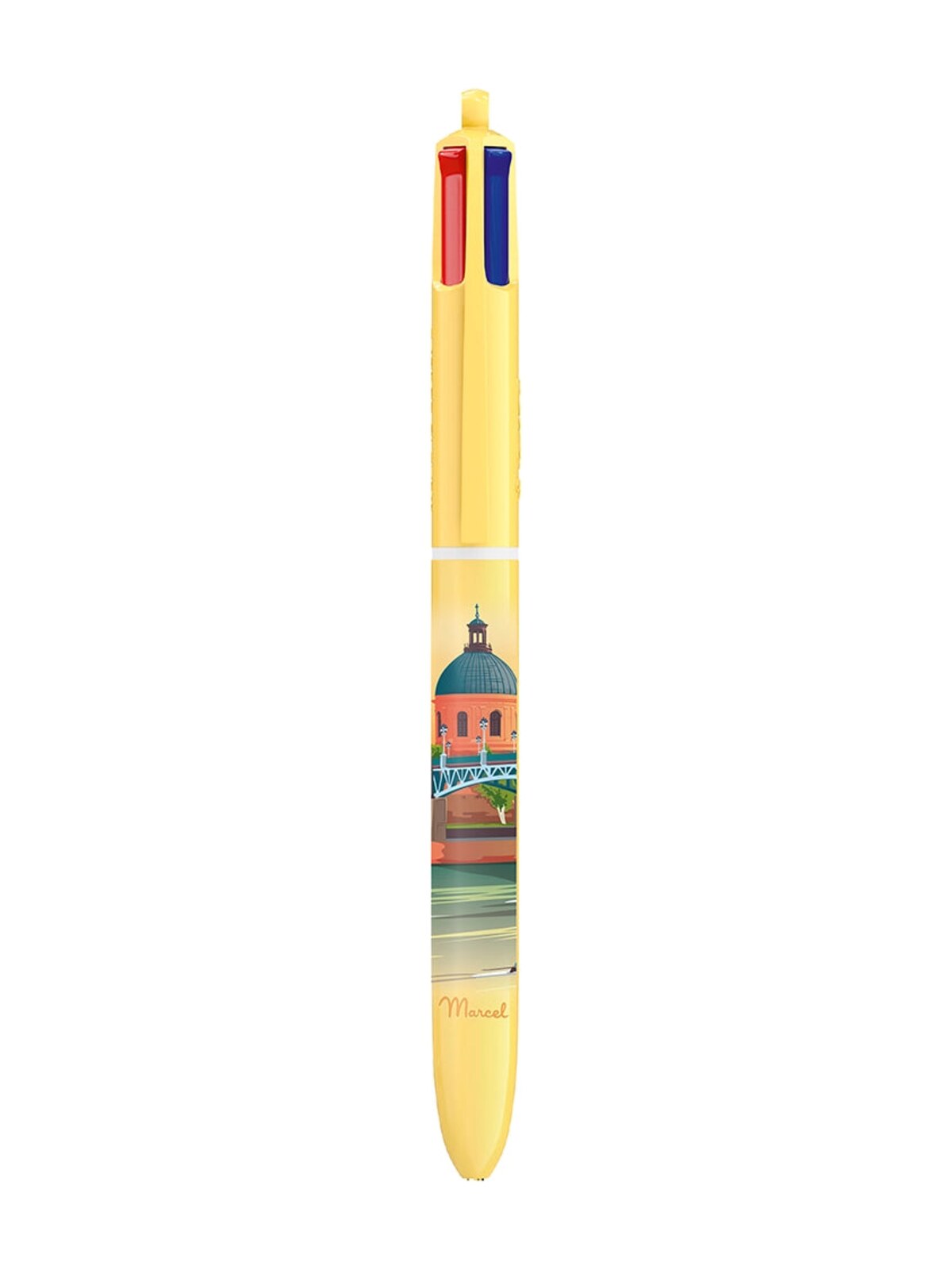 Stylo BIC 4 Couleurs Marcel / Toulouse Dôme de la Grave